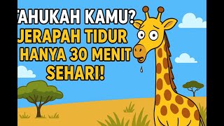 Tahukah Kamu? Jerapah Tidur Hanya 30 Menit Sehari! 🦒 #faktahewan #hewanlucu #duniahewan #TahukahKamu