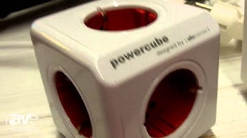 ISE 2016: Allocacoc Details PowerCube 4-Outlet Power Strip