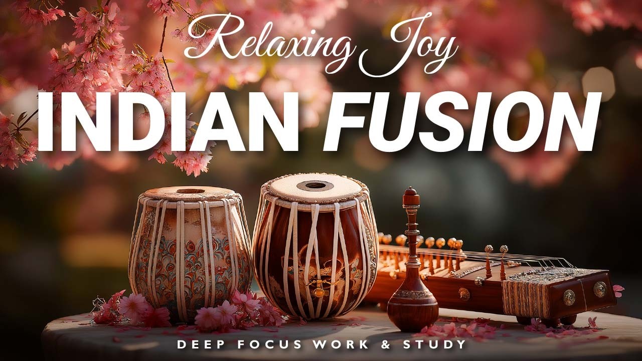 Indian Instrumental Fusion | Open Mirag – Tabla, Bansuri & Santoor – Deep Work Music
