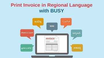 Print Invoice in your native language with BUSY - English