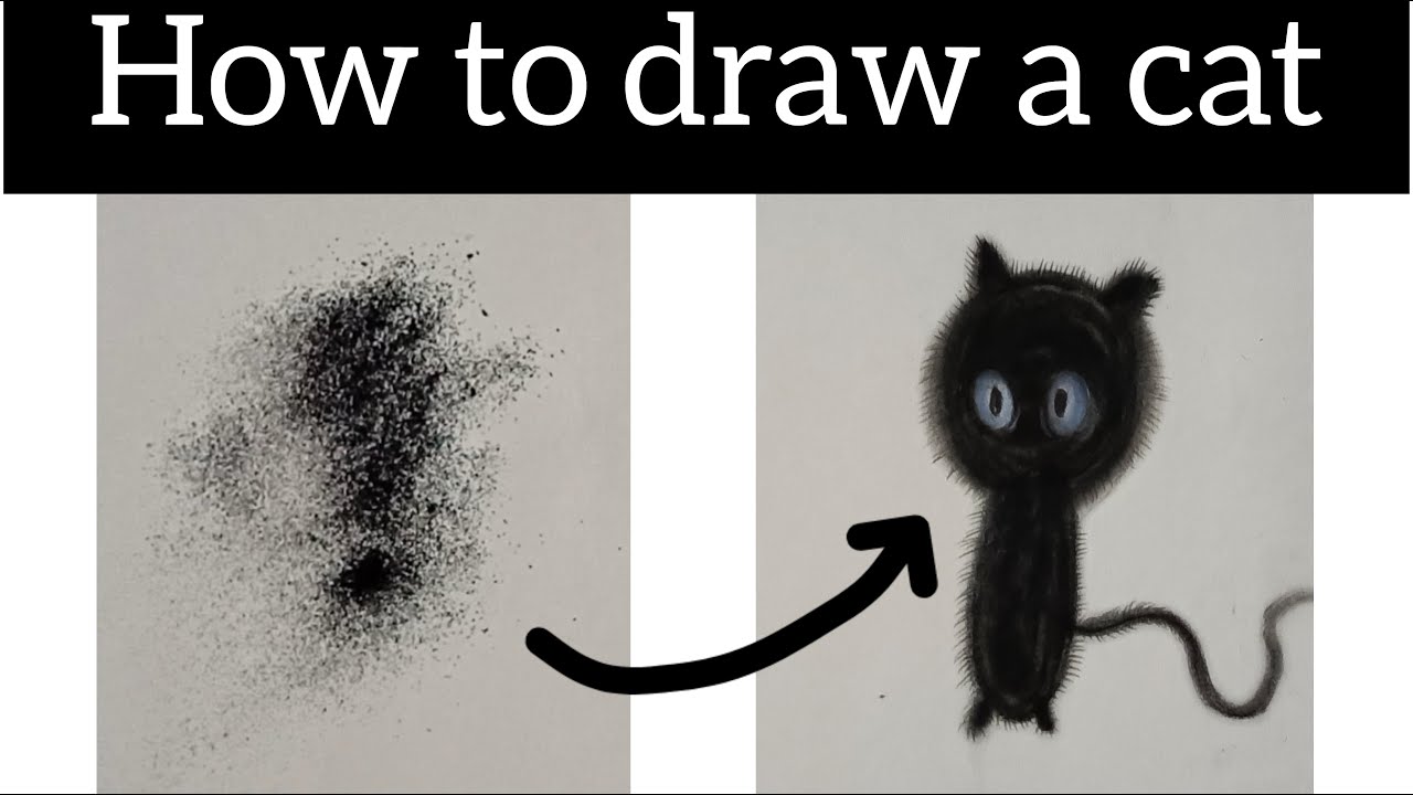 How to draw a cute cat very easy | easy drawing tutorial | drawing ...