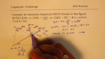 How to solve Isosceles Trapezoid SAT GMAT CGSE | ACT