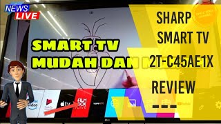π΄ Best Smart LED TV Review 2022 || Sharp 45-inch Smart TV 2TC45AE1X βοΈ