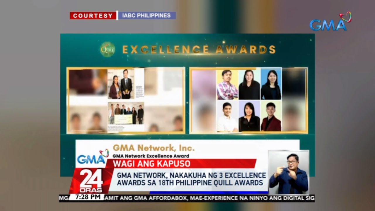 GMA Network reaps multiple wins at the Philippine Quill Awards | 24 Oras