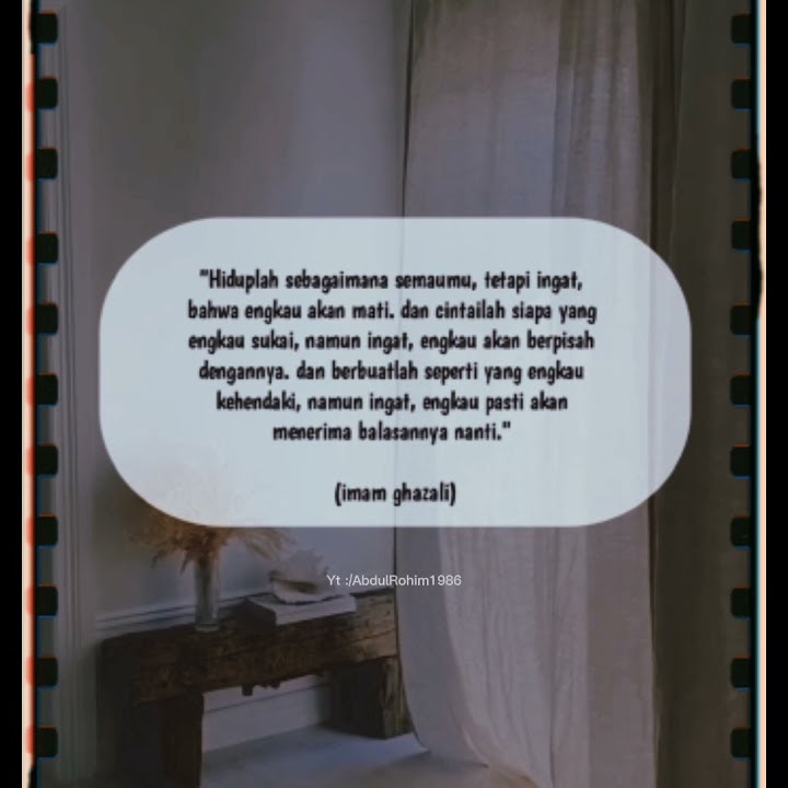 Quote Viral podcast story WA 30 Detik (Imam Al-Ghazali)