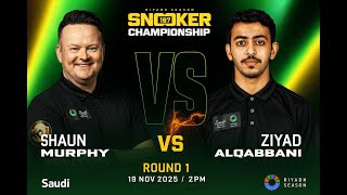 Shaun Murphy vs Ziyad Alqabbani | Riyadh Season Snooker Championship 2025 #snookerft5 #snooker2025