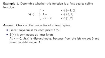 ch3 2: Examples of Spline Functions. Wen Shen