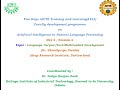 Language Corpus (Text/Multimodal) Development(Day 3 Session 3) ATAL FDP