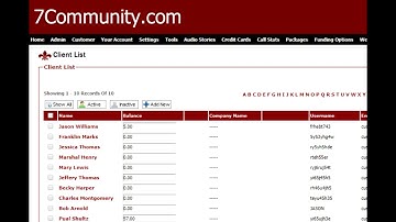 Admin Panel - How to View Customer List - 7Community.com