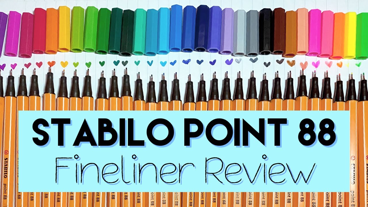 Fineliner STABILO point 88 - pack of 15 colors