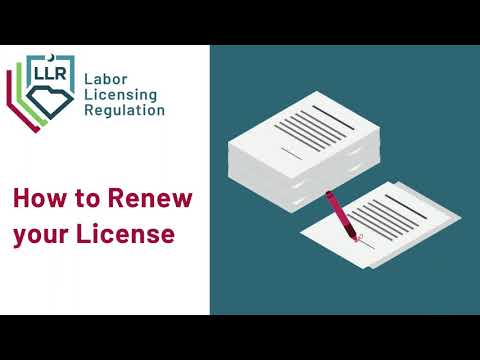 How to Renew Your SC LLR License