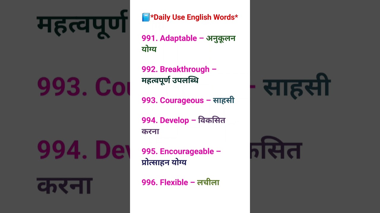 Daily English Words | Improve Your English Naturally | Part... 