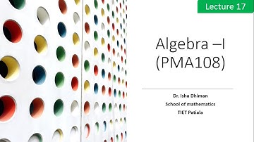 Lecture 17 External direct product of groups