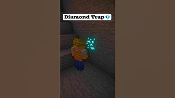 Minecraft Diamond TRAP💎#shorts #minecraft #buildhacks