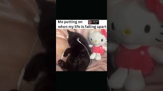 My Life vs. My Playlist: Hilarious Cat Vibes 😹 #LilTecca #Shorts