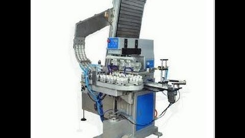 Fully Automatic Four Color Bottle Cap Pad Printing Machine, Automactic Cap Tempo Printer,