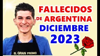 Figuras Fallecidas de Argentina en Diciembre del 2023.