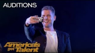 Rob Lake Illusionist Appears Out Of Thin Air   America's Got Talent 2018