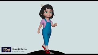 Child Walk Cycle Animation | Beginner Demo Class | 3D Animation
