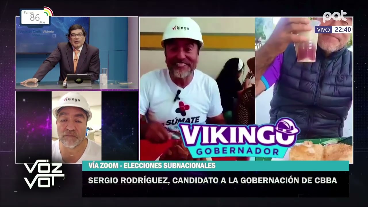 El candidato a la Gobernación, Sergio Rodríguez