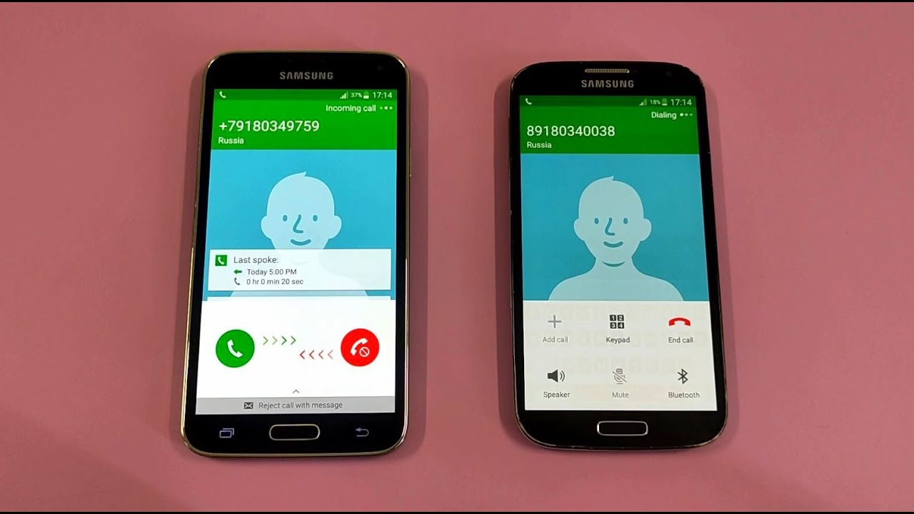 Incoming call & Outgoing call at the Same Time Samsung Galaxy S4 + S5 ...