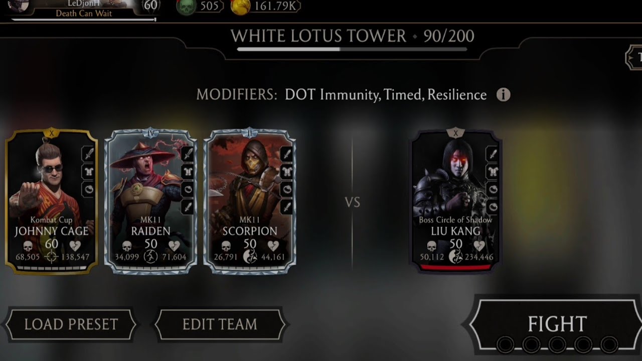MK Mobile: White Lotus Tower Battle 90