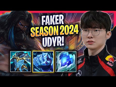FAKER TRIES UDYR IN NEW SEASON 2024! - T1 Faker Plays Udyr TOP vs Zac! | Season 2024