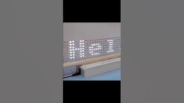 How to Make Large Scrolling Text Display at Home | Transparent LED Matrix Displa