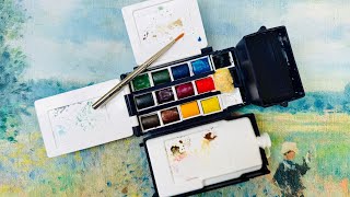 Windsor & Newton Field Pocket Set Watercolor Travel Setup