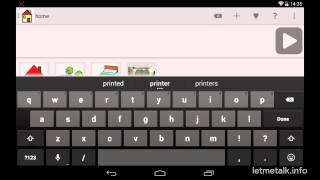 LetMeTalk Android, AAC Talker, Communicator for Autism, Apraxia, Aphasia and more screenshot 1