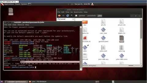 Backtrack Cracking MD5