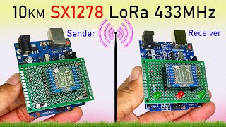 Control A Relay With Sx1278 Lora 433Mhz Module Ra-02 For Home Automation Full Guide