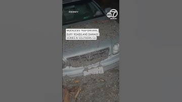 Mudslides trap drivers, bury roads and damage homes in Southern California