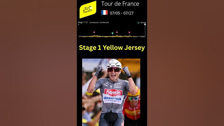 First Yellow Jersey  for Jasper Philipsen in Tour de France Stage 1