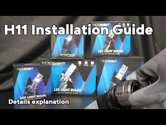 H11 series installation guide: Novsight H11 LED headlight 
