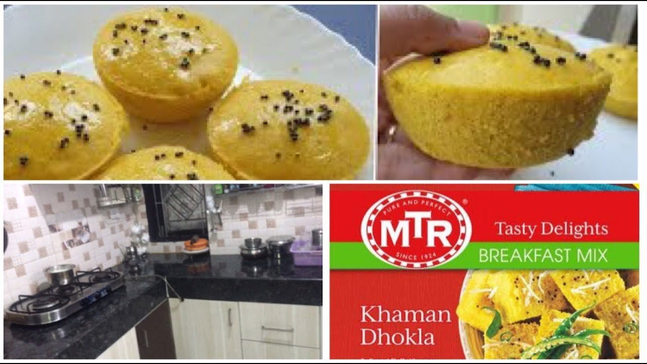 MTR DHOKLA instant dhokla recipe evening kitchen cleaning routine