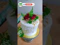 decorating cake with real roses and gypsy flowers 🥀🍰❤️ 01 #cakedecoration #rosé #gypsy #ytshorts