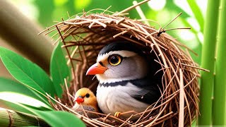 the life of a bird family in the wild that is prone to predator attacks