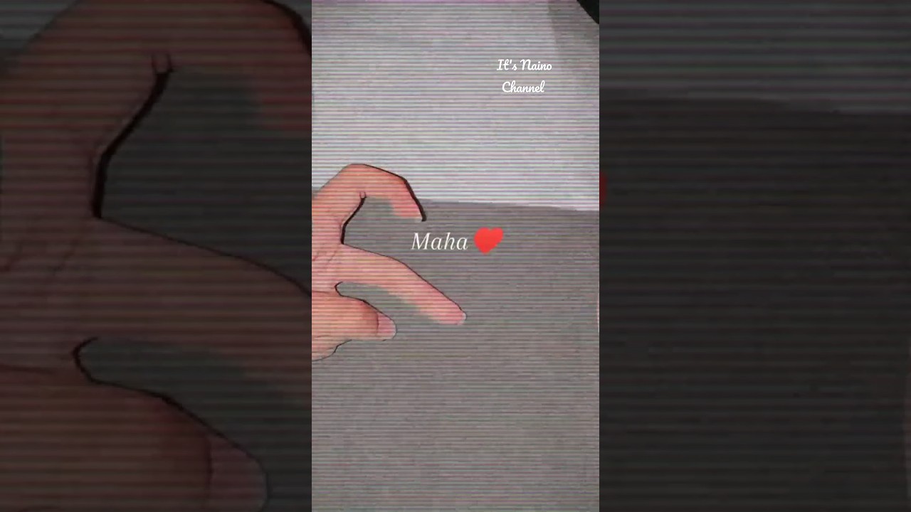 "Maha" name letter status ♥️🤎||it's Naino Channel 😍|| 