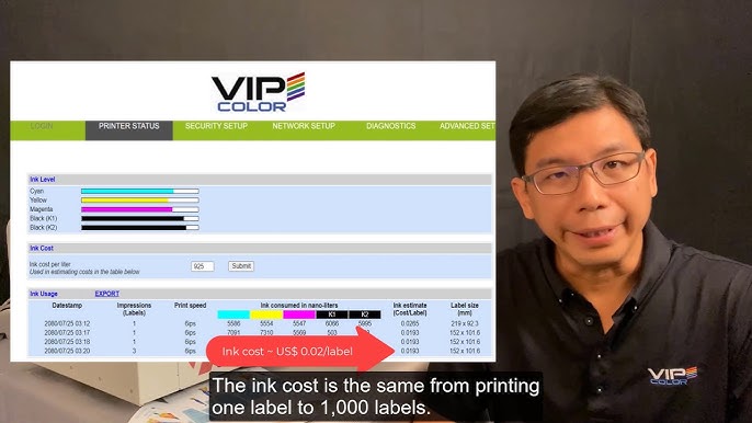 Démonstration Imprimante d'étiquettes couleur numérique VP750