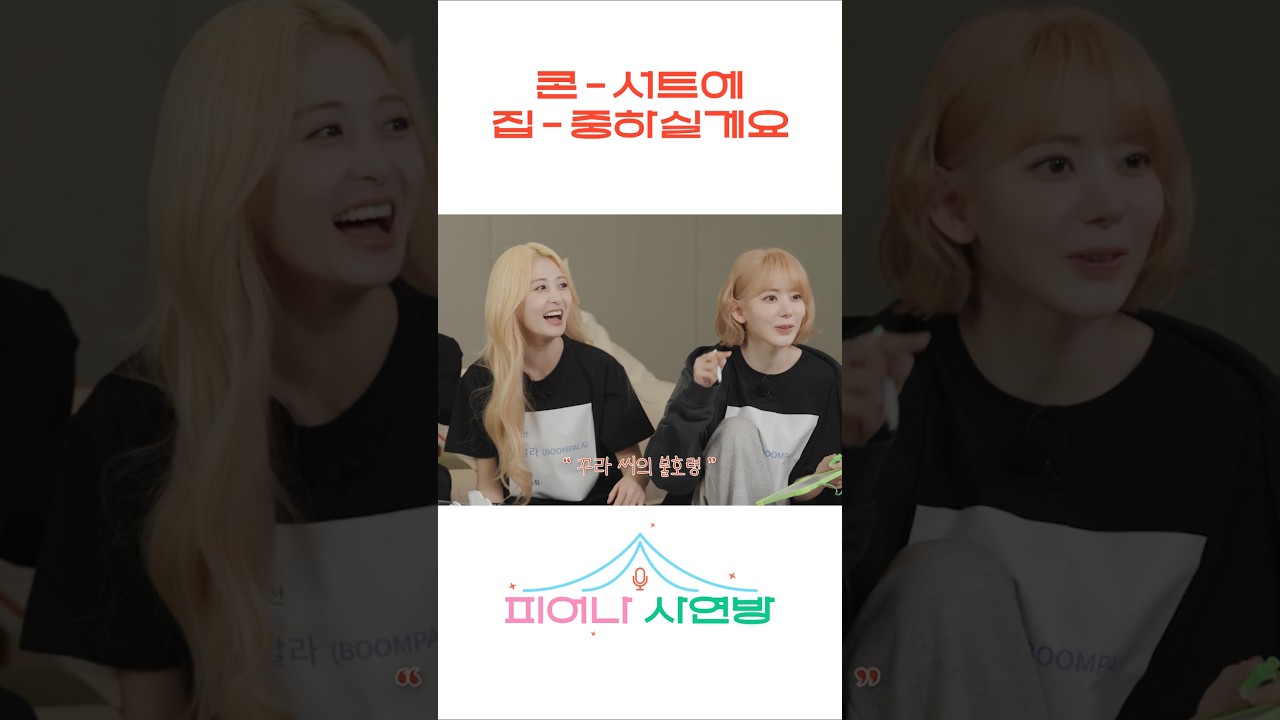 콘-서트에 집-중하실게요