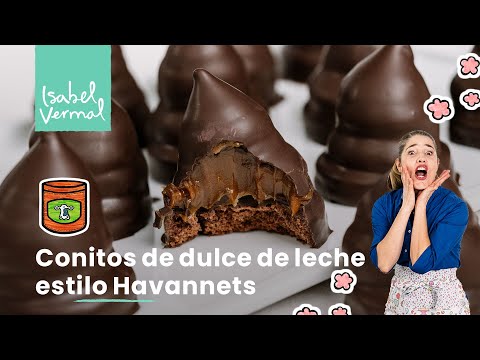 Conitos de dulce de leche estilo Havannets