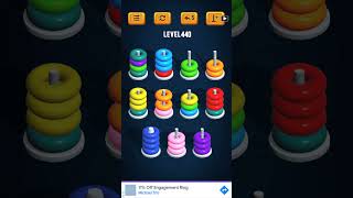 Hoop Sort Puzzle - Color Ring Stack Sorting Game Level 440 Solution