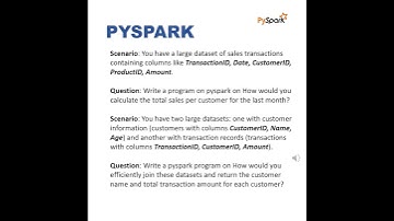 PySpark Real Interview Questions - #hadoop #spark - Cognizant Shorts5