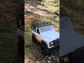 🚗 Land Rover Defender 4x4 crossing a creek | RC offroad water adventure