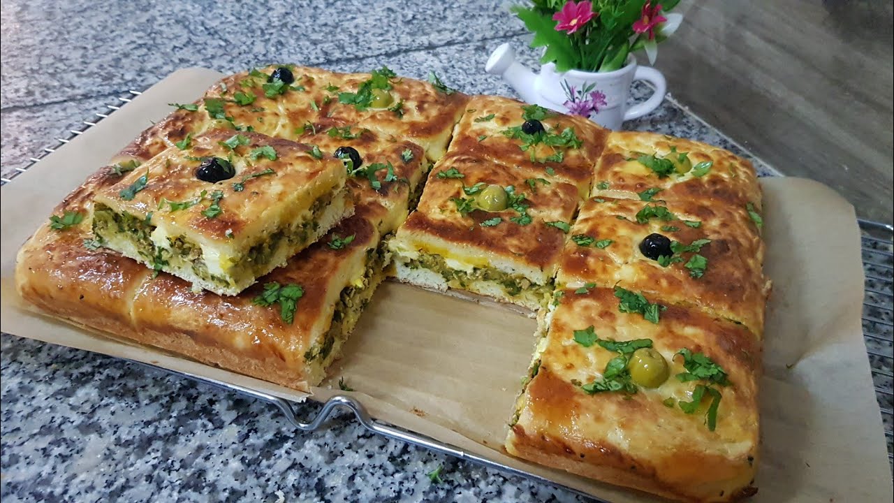 بلا تخمام اروع فطيرة عائلية بعجينة قطنية وحشو رائع باللحم المفروم والخضر والسلق /تعجب لكبار وصغار 👌