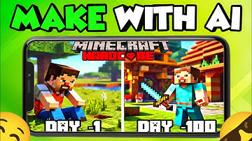How to make 100 Days Minecraft thumbnail in Ai ( Easy & Attractive ) thumbnail tutorial