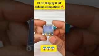 OLED Display module for arduino 😱😱 🔥 || 0.98 inch display || #electronic #display #oled