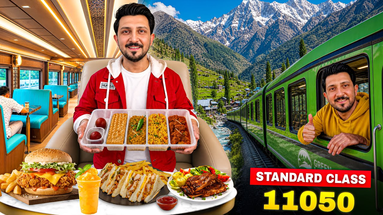 I Ate Only Train Food for 24 Hours 🚆 Karachi to Lahore Luxury Train