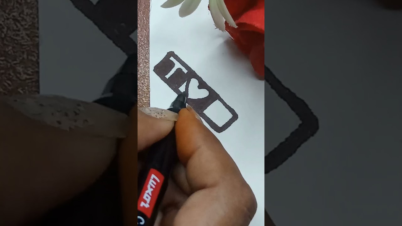 T♥️M couple name art drawing/